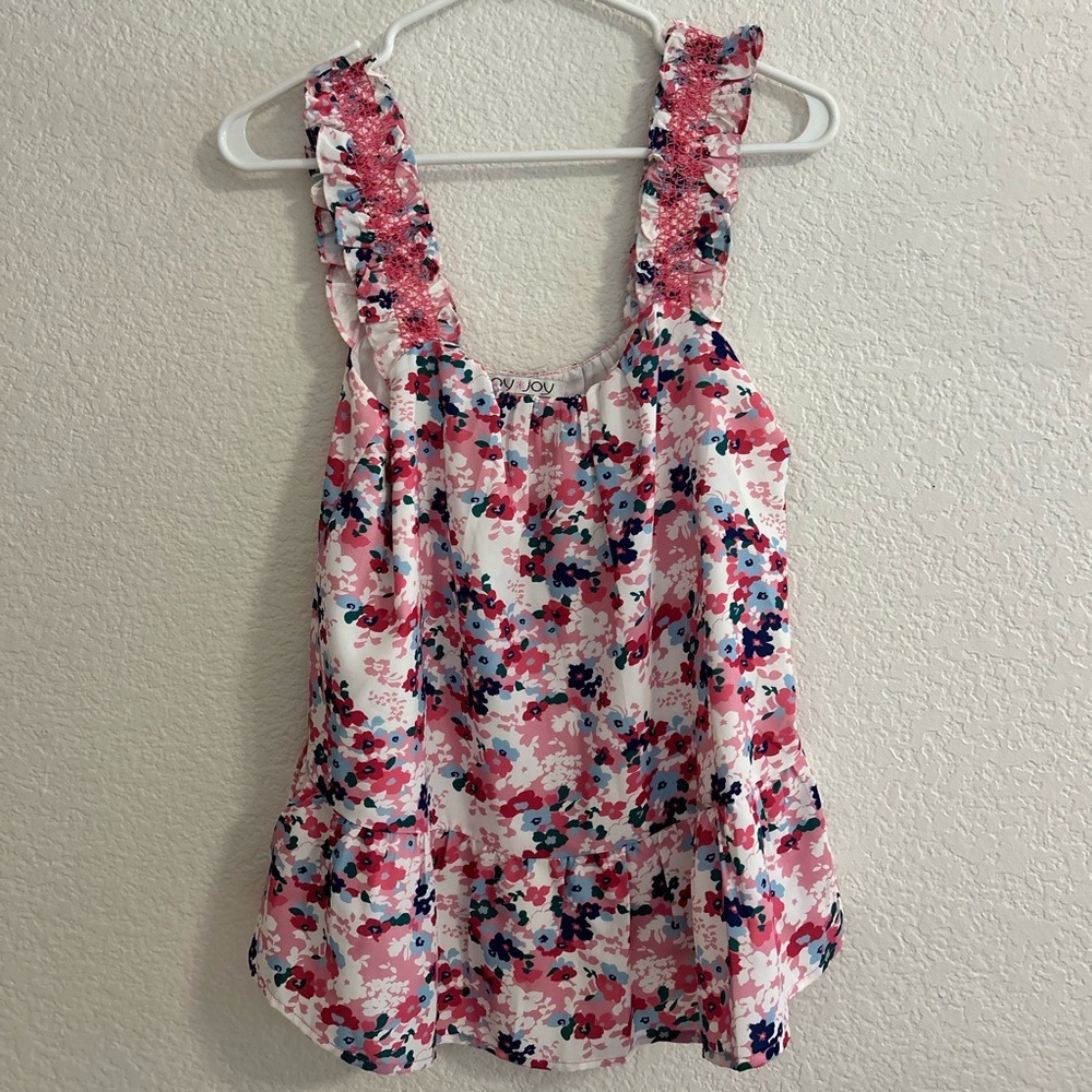 Joy Joy Floral Tank Top/Blouse
